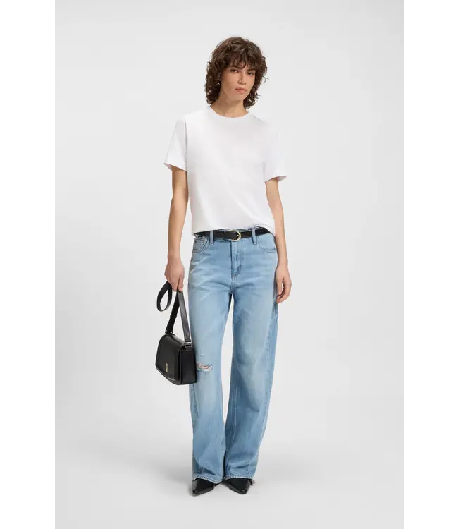 BOSS Sacoche en cuir italien avec finitions métalliques emblématiques