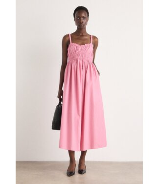 BOSS Robe en popeline de coton avec corsage froncé BOSS Robe en popeline de coton avec corsage froncé