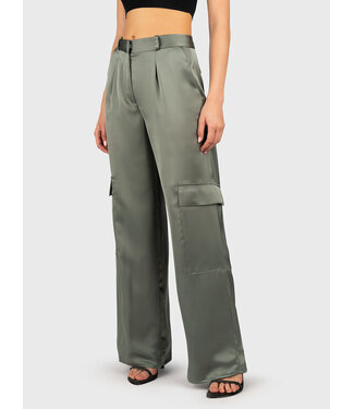 BOSS Pantalon cargo ample en satin