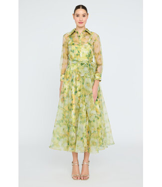 Theia Robe chemise en organza Magdalene