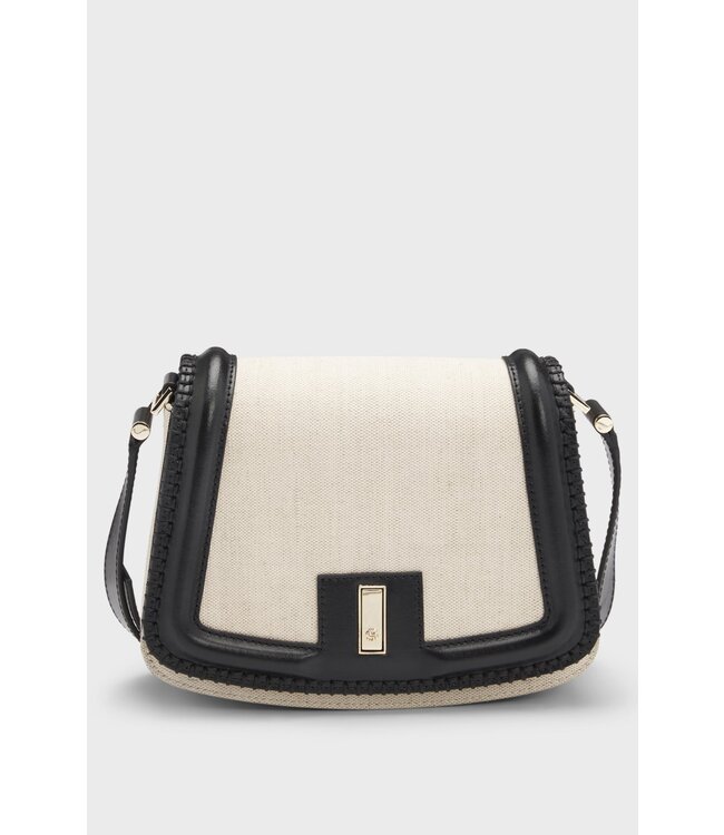 BOSS Ariell saddle bag with Double B monogram closure