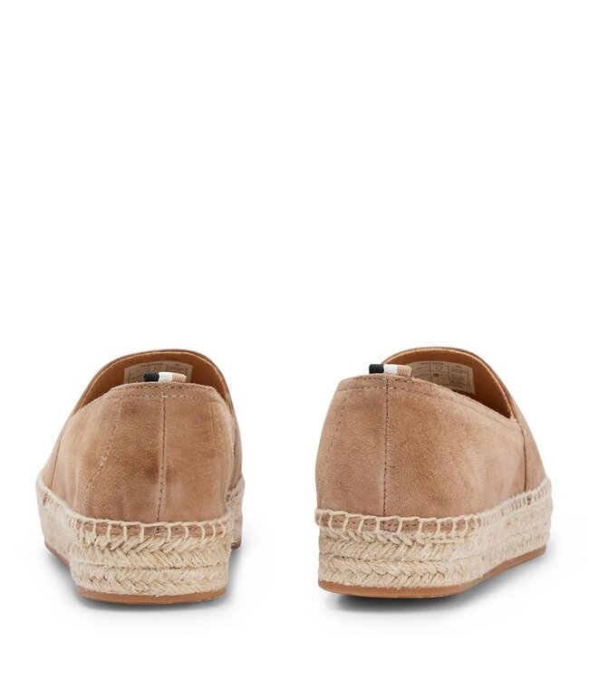 BOSS Suede espadrilles with elasticated heel
