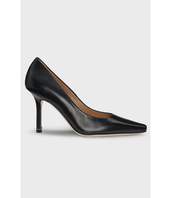 BOSS Leather pumps with Double B monogram trim