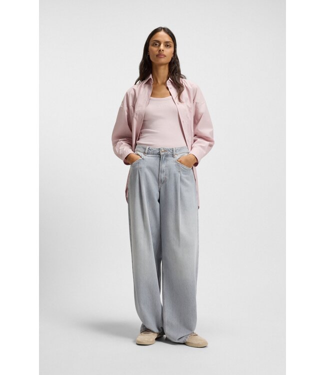 BOSS Baskets en daim avec languette arrière en cuir