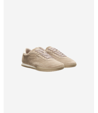 BOSS Suede trainers with leather backtab