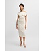 BOSS Stretch-jersey dress with off-the-shoulder neckline
