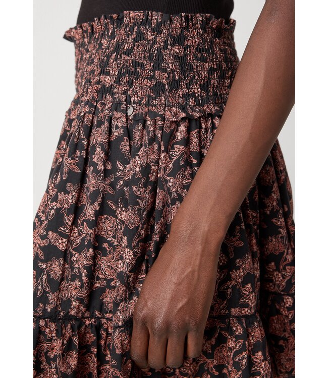 BOSS Vantia ruffle design skirt