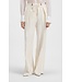 BOSS Loose-fit suit trousers in striped linen-blend bouclé