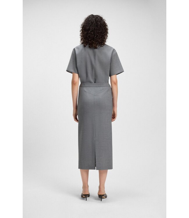 BOSS Pencil skirt in melange virgin wool