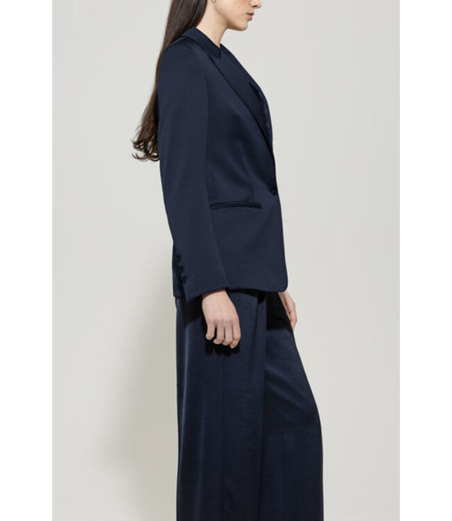 LUISA CERANO Blazer soyeux à un bouton