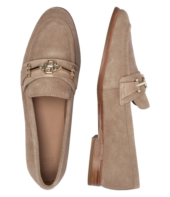 BOSS Helyan suede loafer