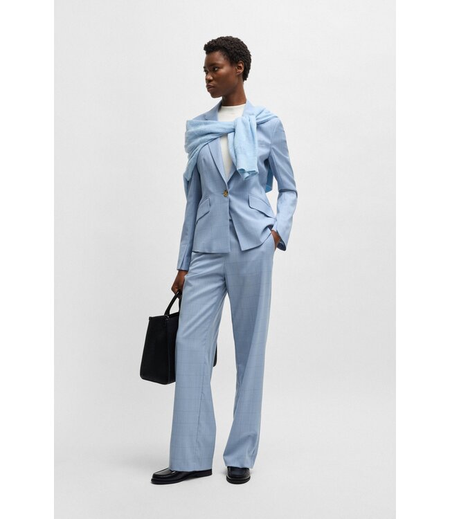 BOSS Mocassins Penny-trim en cuir brossé