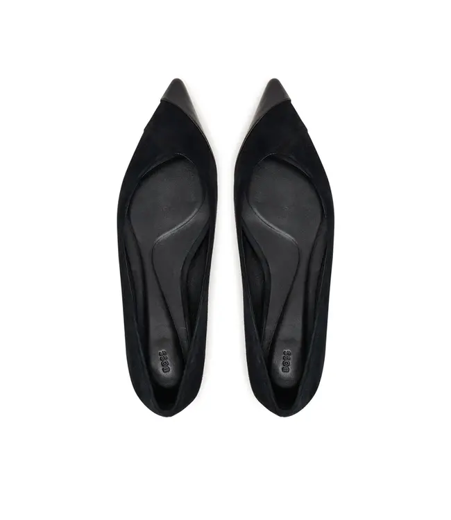 BOSS Ballerines en daim et cuir