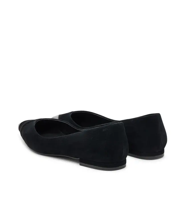 BOSS Suede and leather flats
