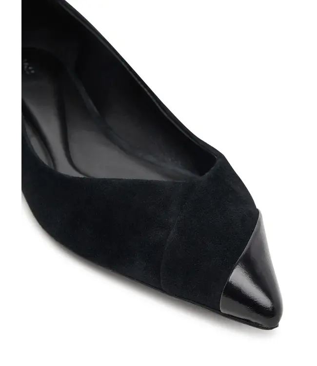 BOSS Ballerines en daim et cuir