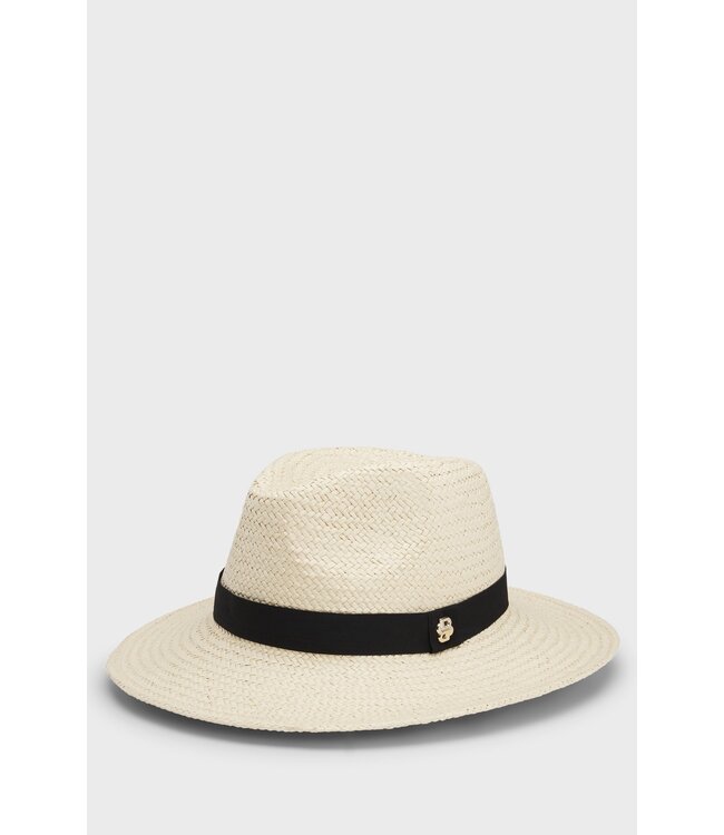 BOSS Chapeau Panama en raphia avec monogramme Double B