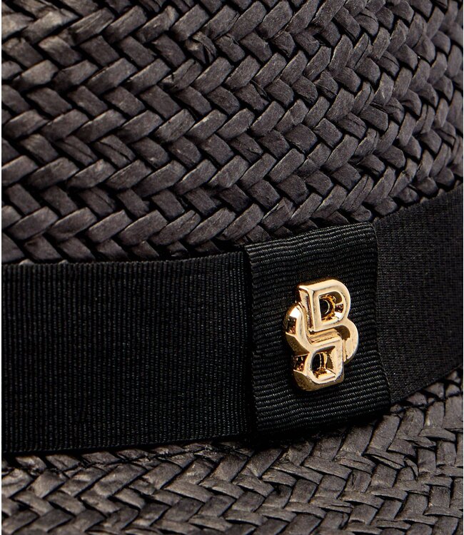BOSS Raffia Panama hat with Double B monogram