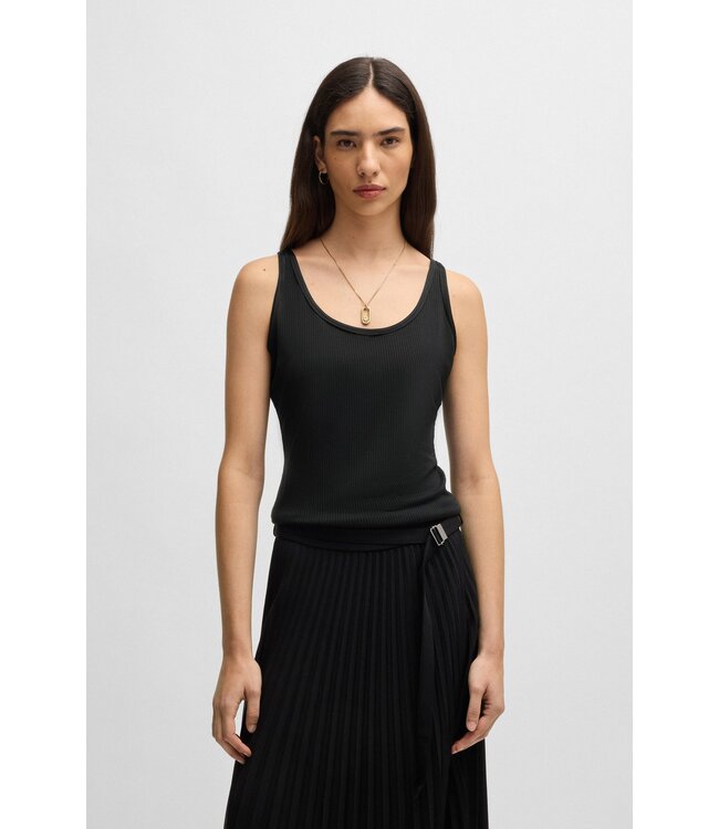 BOSS Tank top with ribbed structure