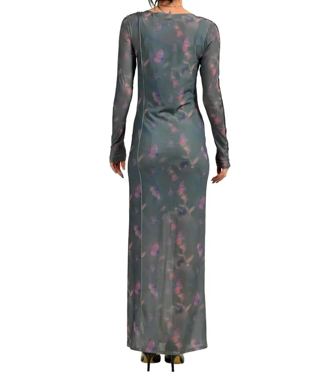 BOSS "Narille" Long Sleeve Stretch Bodycon Long Dress