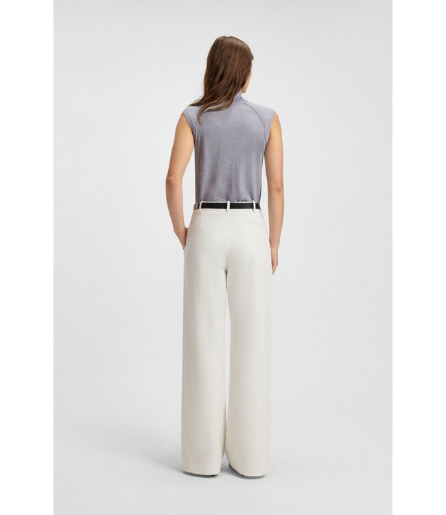 BOSS High-neck top in merino wool