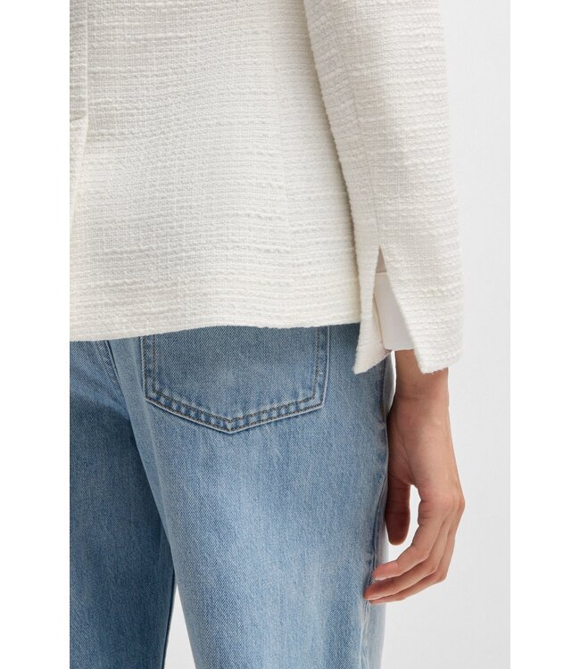 BOSS Blazer slim en tweed