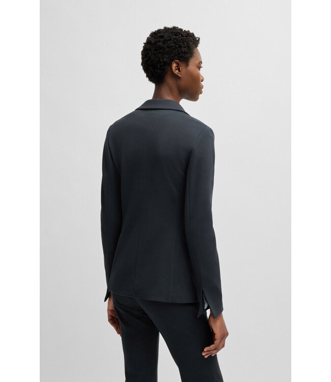 BOSS Fitted blazer in stretch jersey