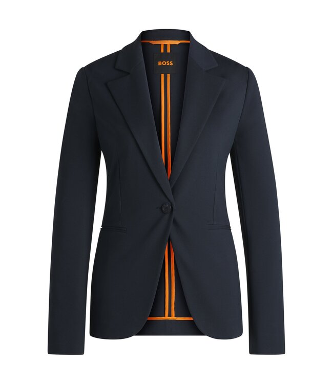 BOSS Fitted blazer in stretch jersey