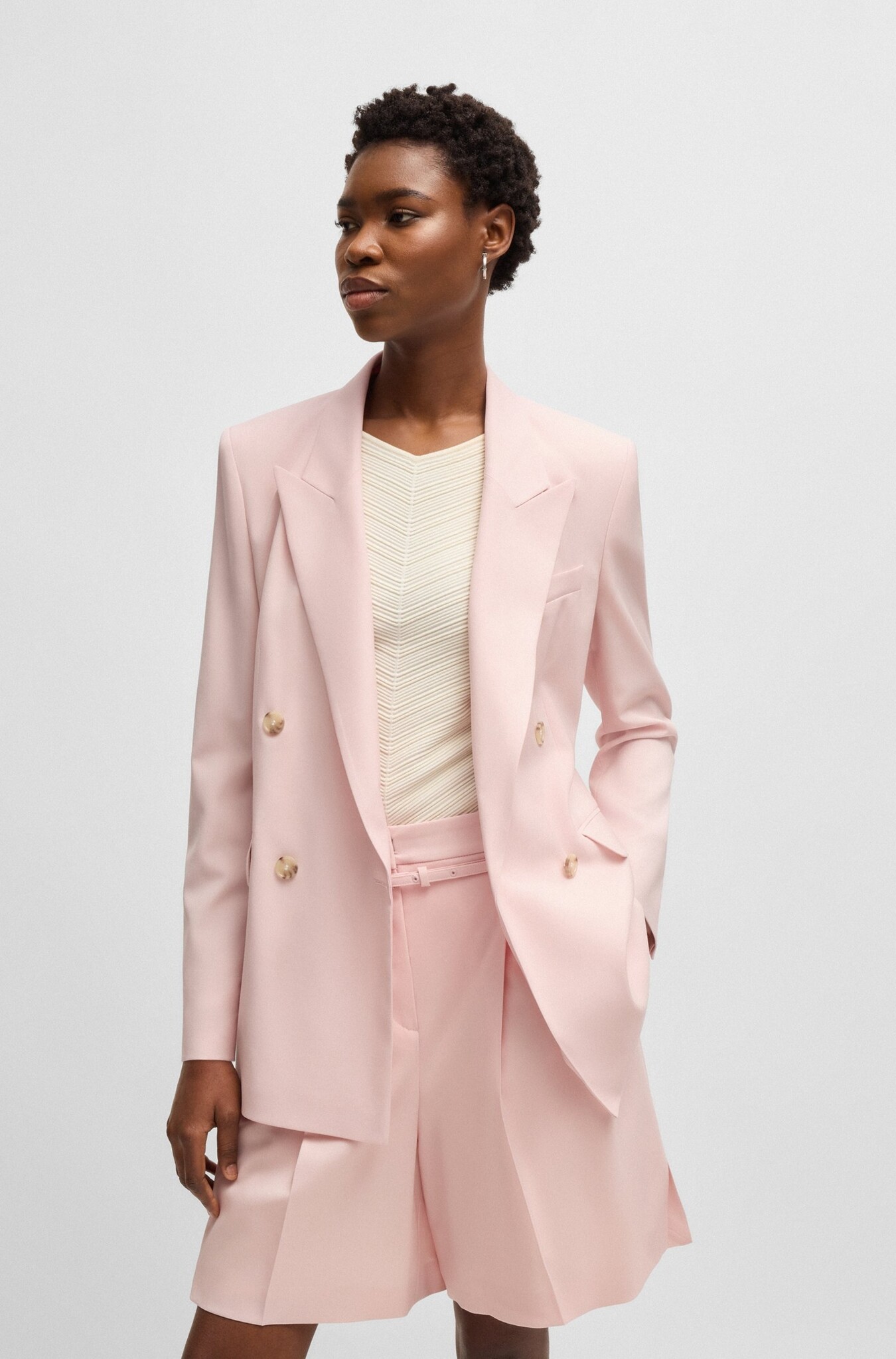 Regular-fit blazer in virgin wool