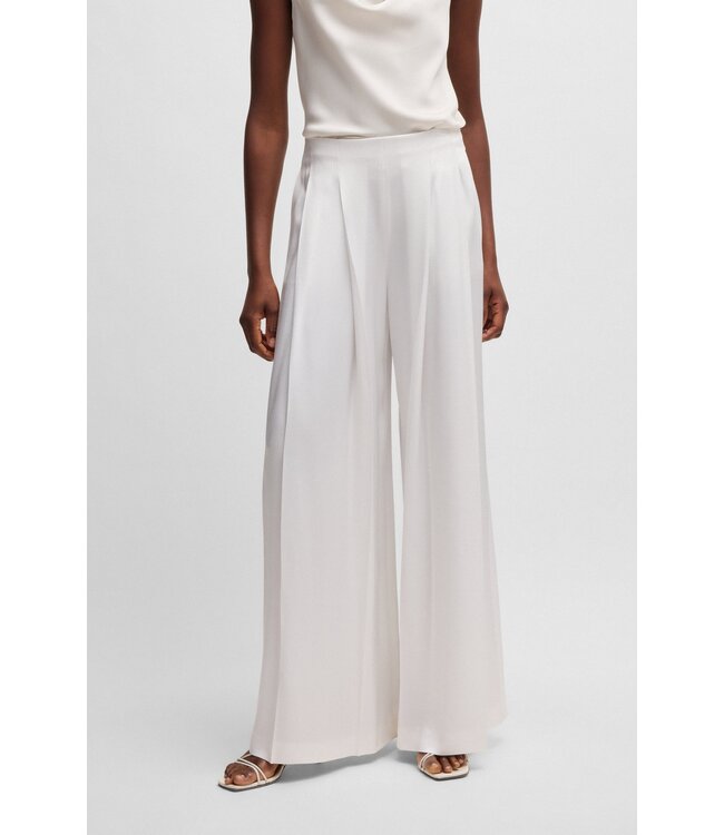 BOSS Relaxed-fit trousers with front pleats