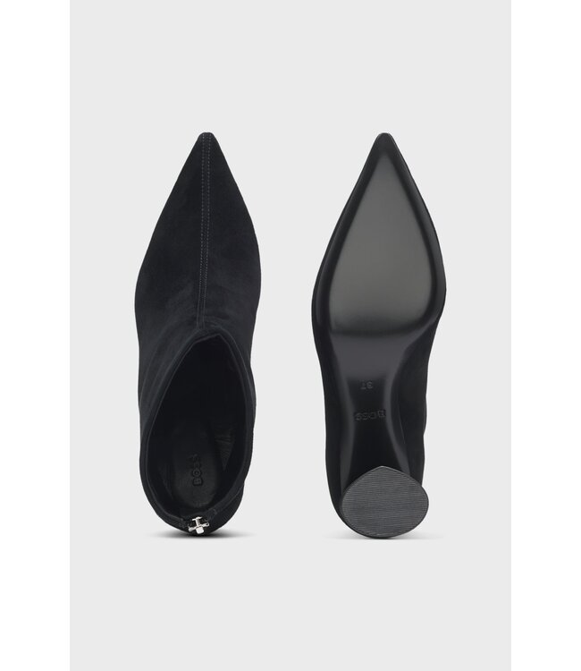 BOSS Suede boots with block heel