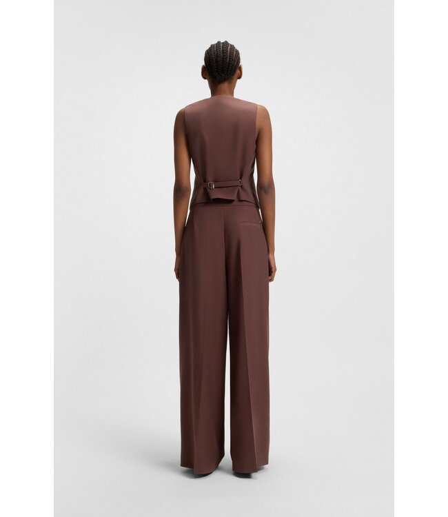 BOSS Gilet coupe classique en tissu extensible