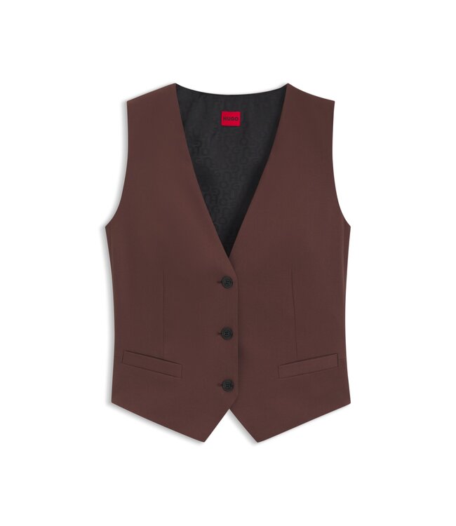 BOSS Gilet coupe classique en tissu extensible