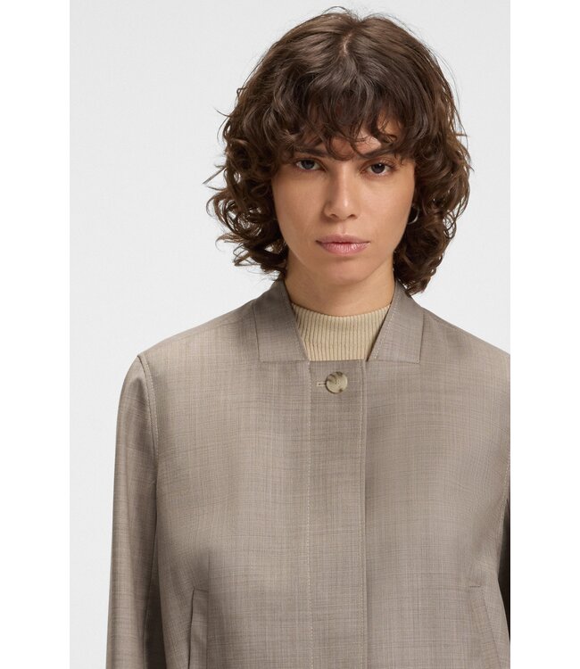 BOSS Veste en laine extensible avec tissage « peau de requin »