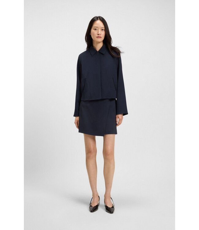 BOSS Blazer en crêpe avec fermeture dissimulée