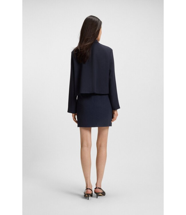 BOSS Blazer en crêpe avec fermeture dissimulée