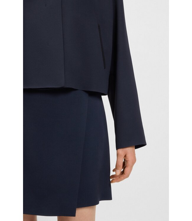 BOSS Crepe blazer with concealed closure