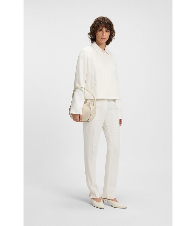 BOSS Blazer en crêpe avec fermeture dissimulée