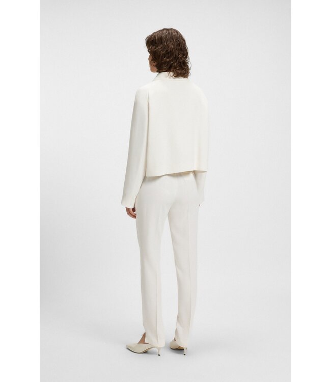 BOSS Crepe blazer with concealed closure