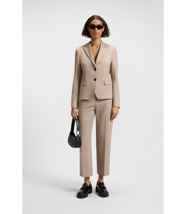 BOSS Pantalon ample en tissu stretch mouliné