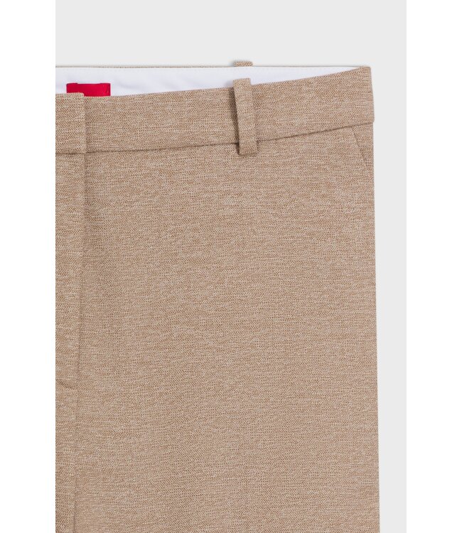 BOSS Relaxed-fit trousers in mouliné stretch fabric