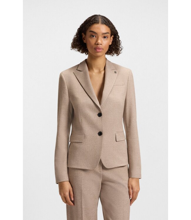 BOSS Blazer ample en tissu stretch mouliné