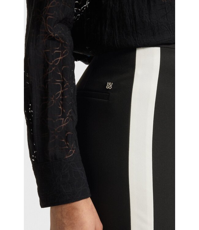 BOSS Pantalon coupe classique en tissu stretch avec bandes latérales