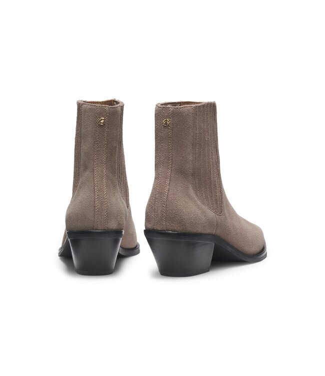 BOSS Ankle boots in suede with Cuban heel