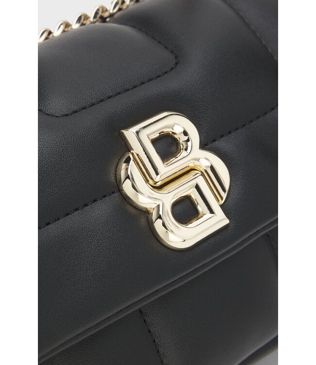 BOSS Quilted shoulder bag with Double B monogram trim