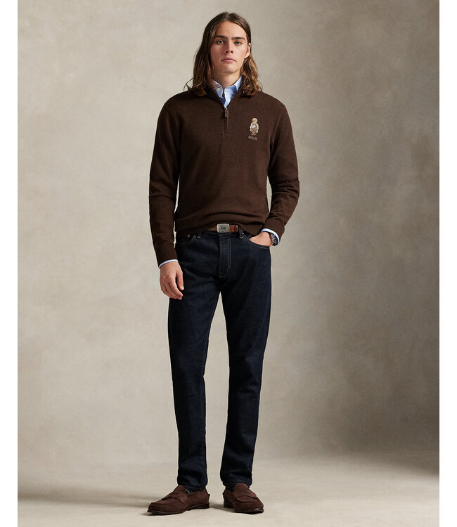 POLO RALPH LAUREN Polo Bear Wool Quarter-Zip Sweater