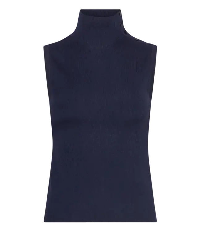 BOSS Sleeveless top in merino wool
