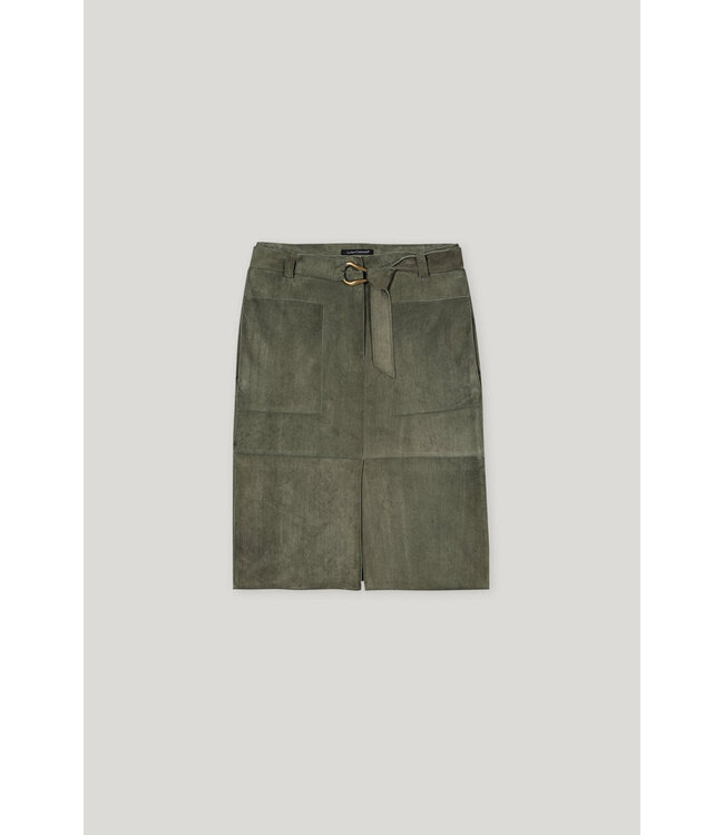 LUISA CERANO Jupe cargo en daim