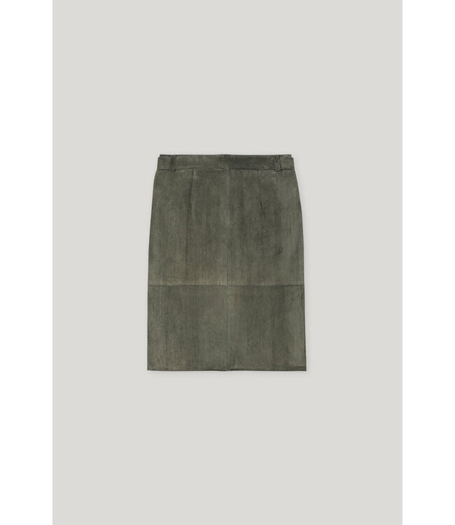 LUISA CERANO Suede cargo skirt