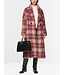 MARC CAIN Coat with gently flowing checked pattern