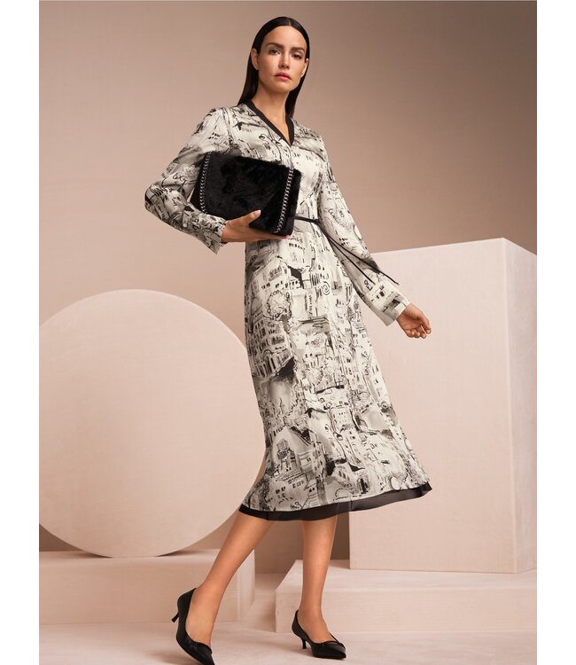 MARC CAIN Robe imprimée en viscose